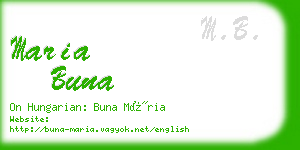 maria buna business card
